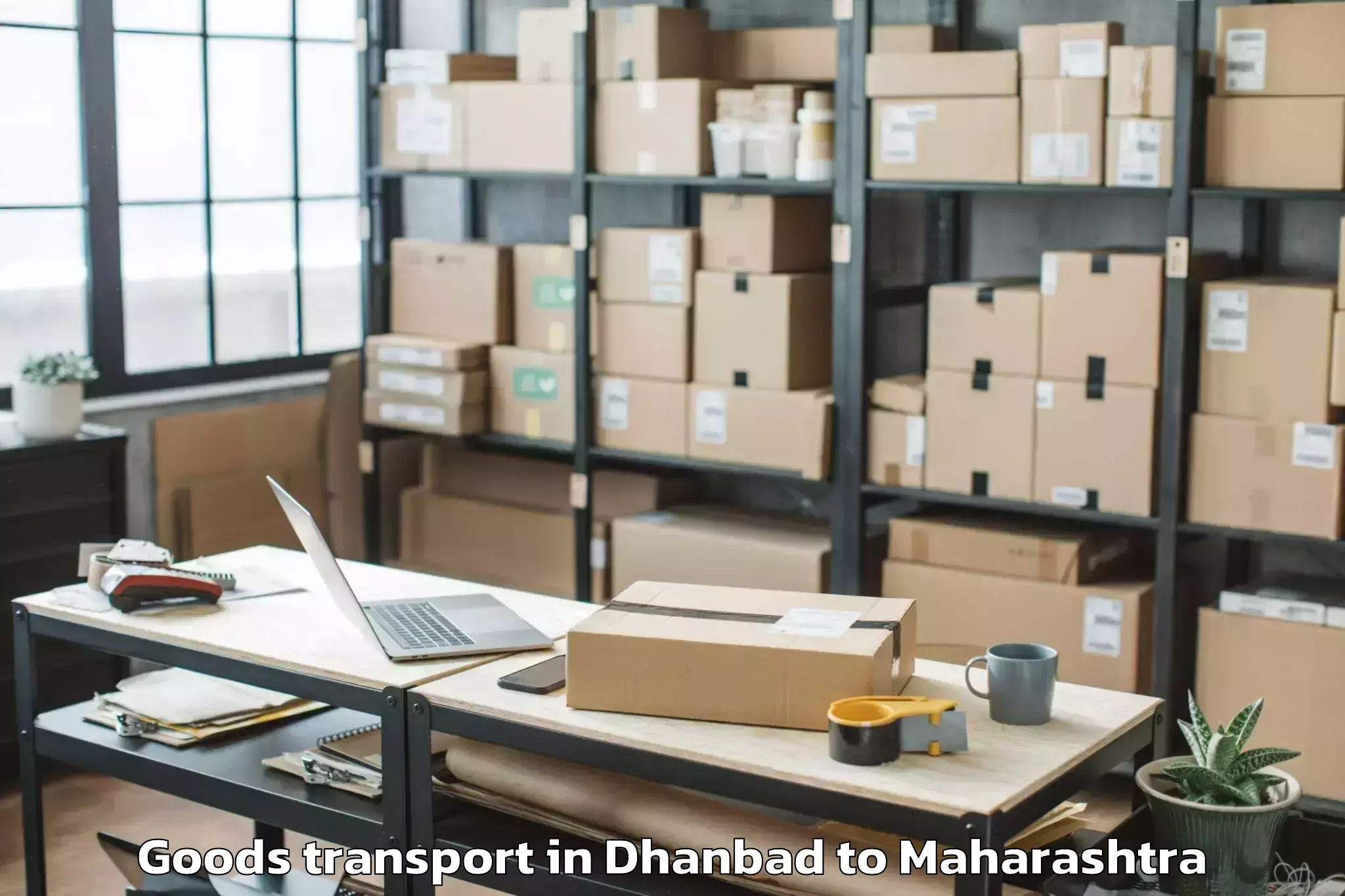 Easy Dhanbad to Chopda Goods Transport Booking